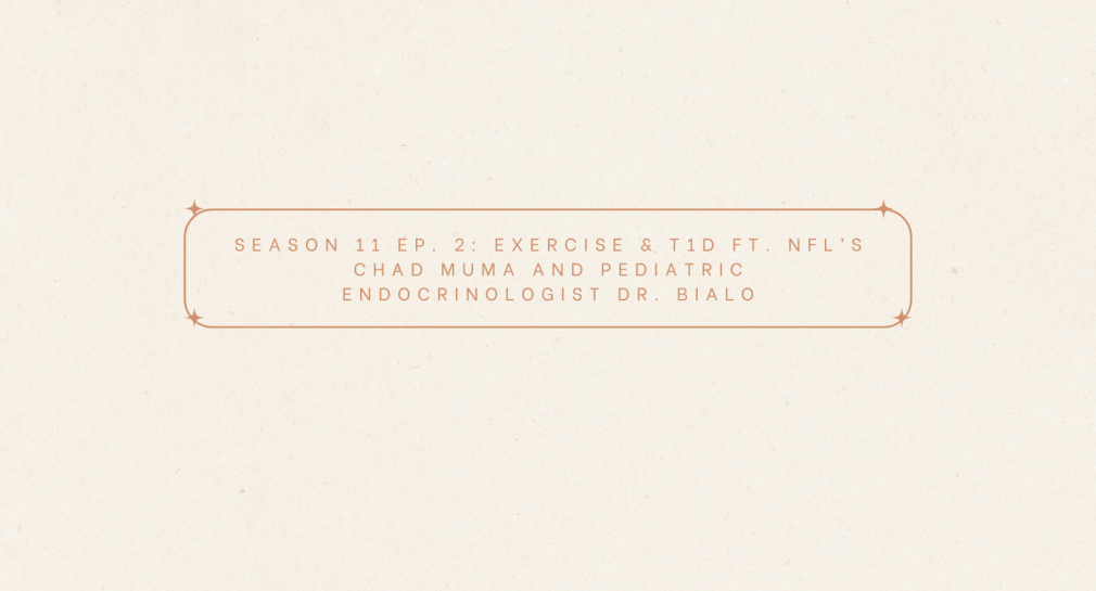 neutral background with text box of the name of the podcast episode