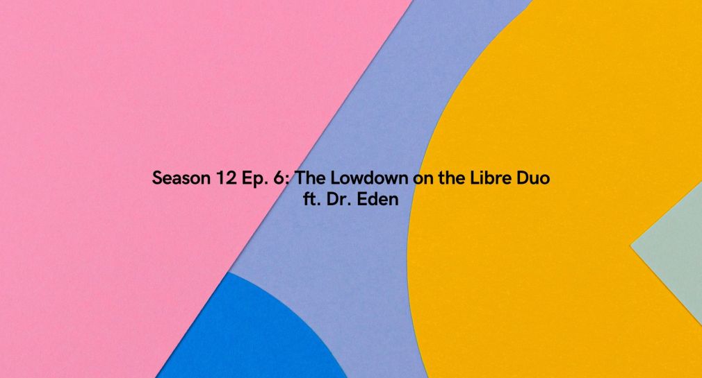 colorful shapes with the episode title in black season 12 episode 6 the lowdown on the libre duo ft dr eden