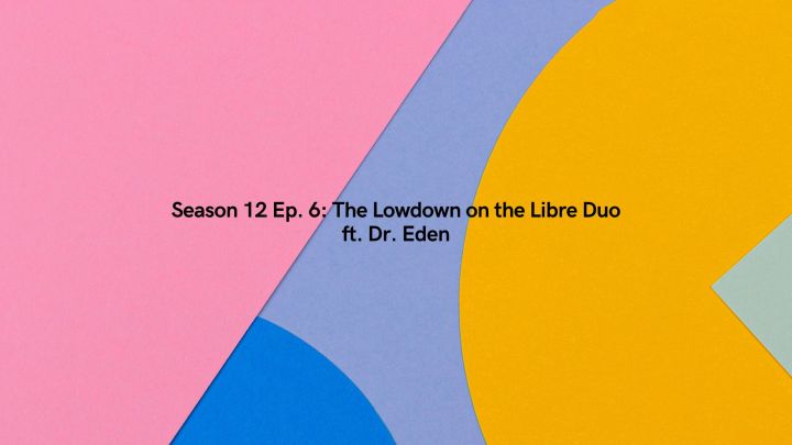 colorful shapes with the episode title in black season 12 episode 6 the lowdown on the libre duo ft dr eden
